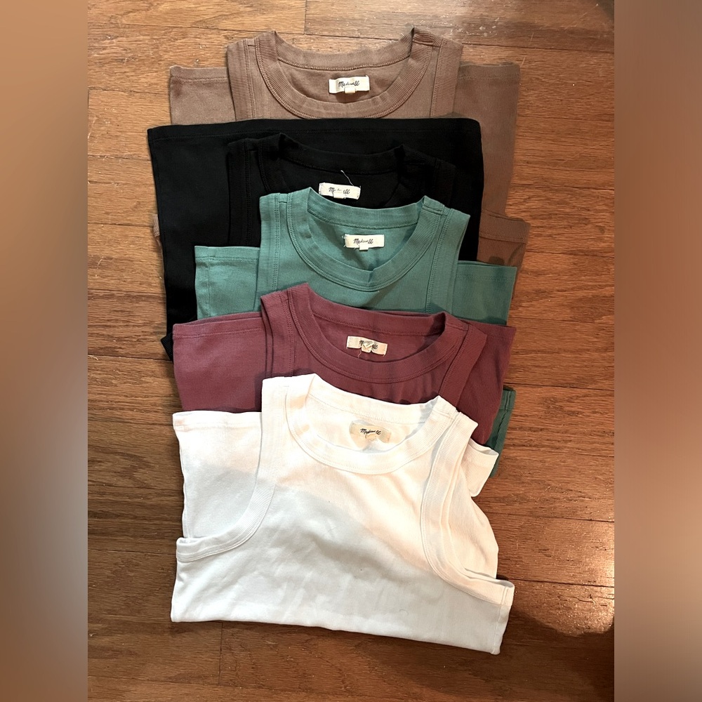 Madewell cutaway tank tops